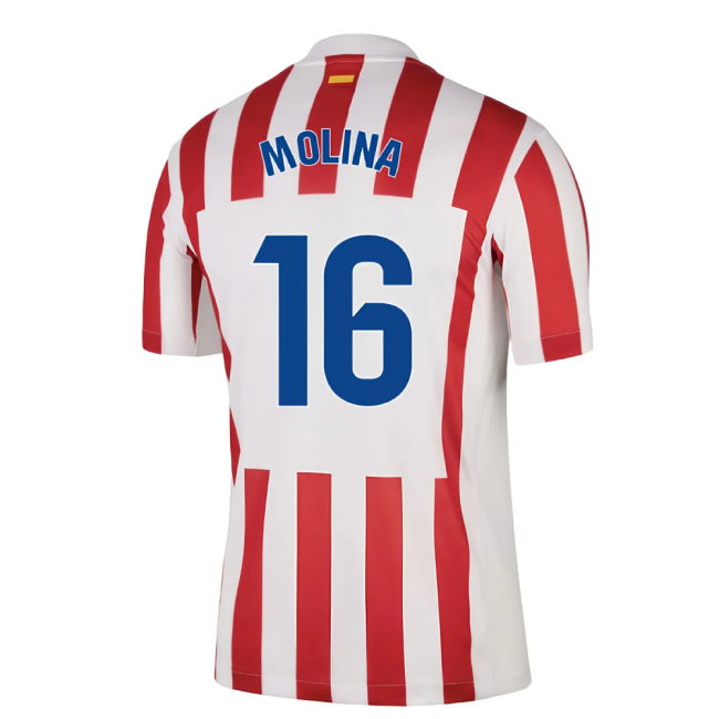 2025-2026 Atletico Madrid Home Shirt (Molina 16)-SoccerKits Hub | Buy Soccer Jerseys Online